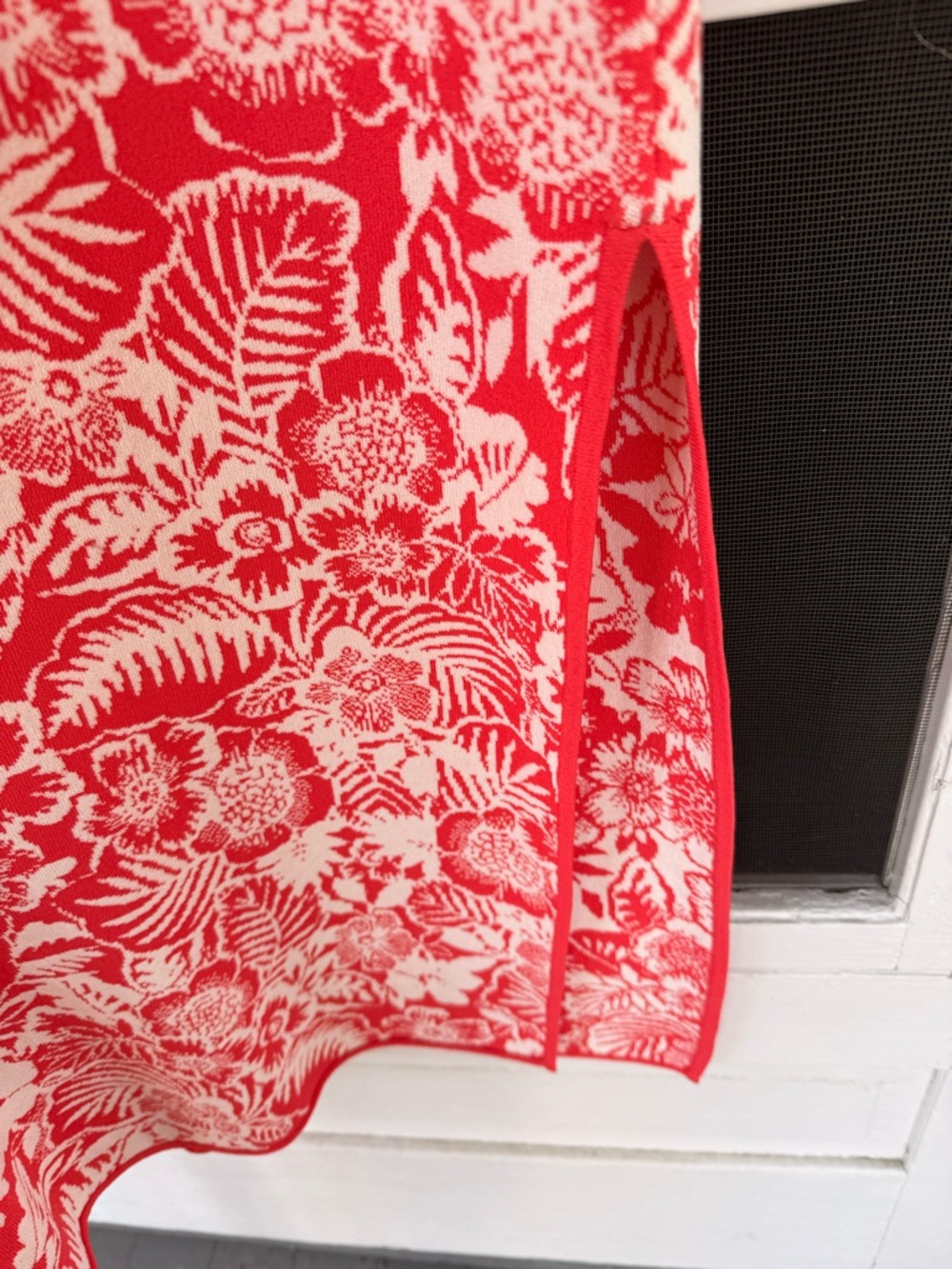 Tommy Bahama Red & White Tropical Print Maxi Dress - Picture 5 of 10